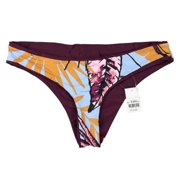 NWT MAAJI Beach Plum Reversible Sublime Signature Cut Bikini Bottom Womens Sz XL - Picture 2 of 9